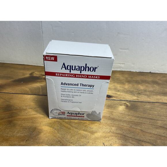 Aquaphor Repairing Hand Masks, Moisturizing Gloves for Dry Hands, 6 Pairs - Picture 1 of 5